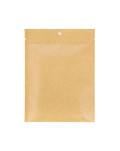 KHS57M Matte Kraft Flat Heat Seal Bag - 5" x 7"