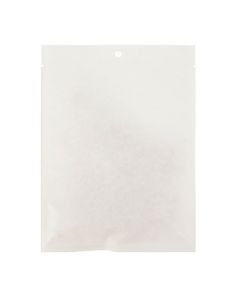 KHS57WK White Kraft Compostable Heat Seal Bag - 5" x 7"