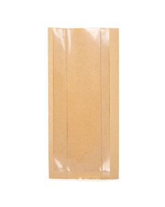 KSG3 Kraft Side Gusset Bags - 4" x 2 1/8" x 8"