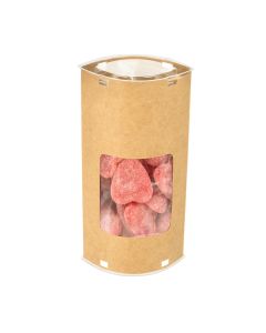 KTEWS26 Kraft Tube Kit with Window – Eye Shaped – 3 1/16” x 2 1/16” x 6 1/16”