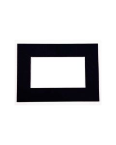 MS20113 12" x 16"  Import Decorative Single Mat Black - 7 5/8" x 11 5/8" Opening