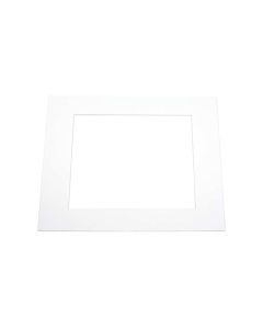 MS30025 5" x 7" White Conservation Single Mat - 3 1/2" x 5 1/2" Inner Cut