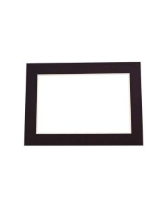 MS30040 12" x 16" Black Conservation Single Mat - 7 1/2" x 11 1/2" Inner Cut