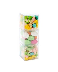 NBS1 Crystal Clear Nested Boxes – 2 1/16” x 2 1/16” x 6 1/8” -3 inner/1 outer