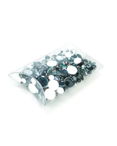 PB100NH Crystal Clear Pillow Boxes with No Hanger – 2 ½” x 4” x 7/8” - Middle length 3 1/8"