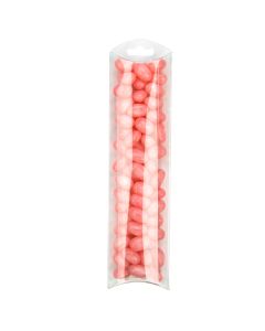 PB101 Crystal Clear Pillow Boxes with Optional Hanger – 2” x 7” x ¾” - Middle length 6 1/4"