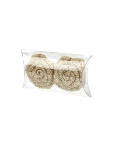 PB76NH Crystal Clear Pillow Boxes with No Hanger – 3” x 5” x 1” - Middle length 4"