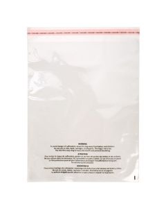 PFW11114 Suffocation Warning Bag with Flap Seal - 11" x 14"