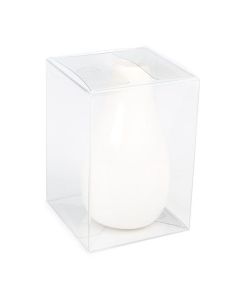 PLB140R Recyclable Crystal Clear Pop & Lock Boxes - 2 1/2" x 2 1/2" x 3"