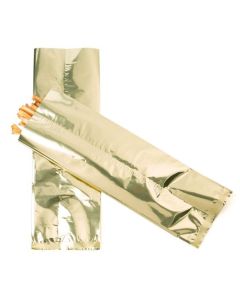 SMB412G Shimmer Gold Metallized Heat Seal Bags 2 Mil -  4" x 12"