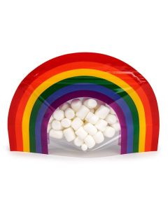 SP3RZ Rainbow Shaped Zipper Pouch - 8" x 3" x 5"
