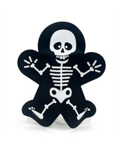 SP7SKZ Skeleton Shaped Zipper Pouch - 6 13/16" x 3" x 8 1/8"