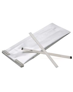 TT5SLD Silver Adhesive Tin Ties for Coffee Bags – 5 ½”