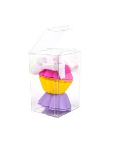 VB299 Crystal Clear Value Boxes – 3” x 3” x 5”