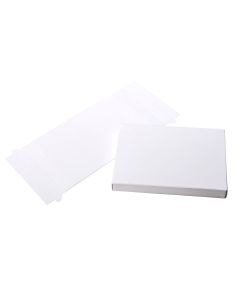 WH10 Clear-Top Card Boxes White - 3 3/4" x 5 3/8" x 5/8"