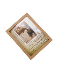WKRS247 Kraft Window Box Set with PET sheet – 4 1/2" x 5 7/8" x 7/8"