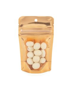 ZBGB1PC Peach Zipper Gusset Bag/Hang Hole - 3 1/8" X 2" X 5 1/8"
