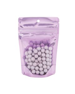 ZBGB2LV Lavender Zipper Gusset Bag/Hang Hole - 4" X 2 3/8" X 6"