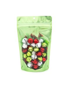 ZBGB3GR Green Zipper Gusset Bag/HangHole - 5 1/8" x 3 1/8" x 8 1/8"