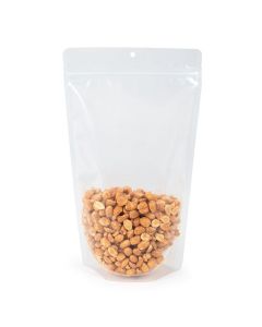 ZBGERR4 Clear Recyclable Stand Up Zipper Pouch with RETAIN™ - 6 3/4" x 3 1/2" x 11 1/4"