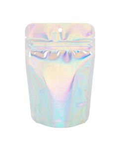 ZBGH2 Holographic Stand Up Zipper Pouch - 4" x 2 3/8" x 6"