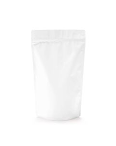 ZBGM4MW White Metallized Zipper Pouch - 6 3/4" X 3 1/2" X 11 1/4"