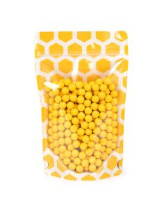 ZBGSW3HC Specialty Stand Up Zipper Pouch Honeycomb - 5 1/8" x 3 1/8" x 8 1/8"
