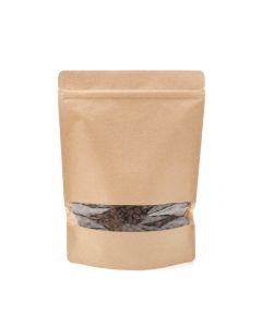ZBGW5K Kraft Stand Up Zipper Pouch – 8 ¼” x 3 ½” x 11 ½”