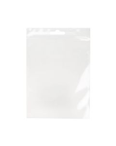 ZE45 2 Mil Crystal Clear Zip Bags – 4” x 5” (Euro Hang Hole)