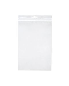 ZE69V 2 Mil Crystal Clear Zip Bags – 6” x 9” (Euro Hang Hole - With Vent Hole)
