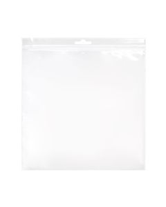 ZE88V 2 Mil Crystal Clear Zip Bags – 8” x 8” (Euro Hang Hole - With Vent Hole)