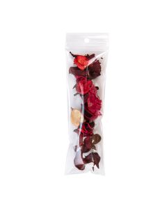 ZR26 2 Mil Crystal Clear Zip Bags – 2” x 6” (Round Hang Hole)
