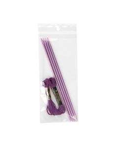 ZR37 2 Mil Crystal Clear Zip Bags – 3” x 7” (Round Hang Hole)