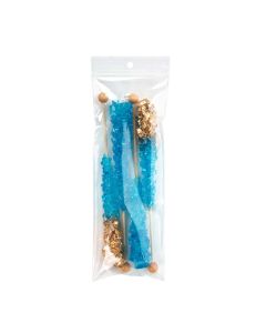 ZR38 2 Mil Crystal Clear Zip Bags – 3” x 8” (Round Hang Hole)