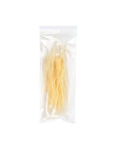 ZR512 2 Mil Crystal Clear Zip Bags – 5” x 12” (Round Hang Hole)
