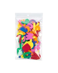 ZR58V 2 Mil Crystal Clear Zip Bags – 5” x 8” (Round Hang Hole - With Vent Hole)