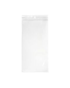 ZR610 2 Mil Crystal Clear Zip Bags – 6” x 10” (Round Hang Hole)