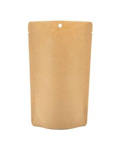 SUPEK3 Kraft Eco Stand Up Pouch without Zipper - 5 1/8" x 3 1/8" x 8 1/8"