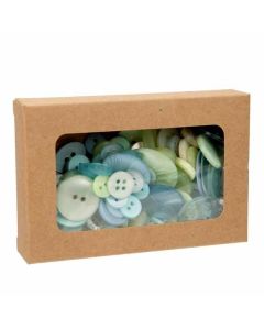 WKRG317 Kraft Window Box with glued-in PET Sheet -  2 3/4" x 4 1/16" x 13/16"