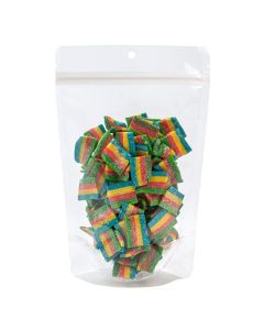 ZBGE7 Eco Clear PLA Stand Up Zip Pouch - 5 7/8" X 3 1/2" X 9 1/8"