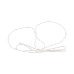 10SW Solid White Elastic Stretch Loop - 10