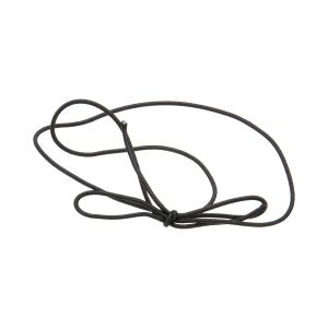 14SB Solid Black Elastic Stretch Loop - 14