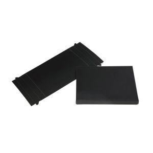 BK16 Clear-Top Card Boxes Black -   4 7/8