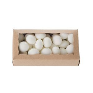 CBHM421K Glued Bakery Box Scallop Window  (Kraft)  - 4 5/16