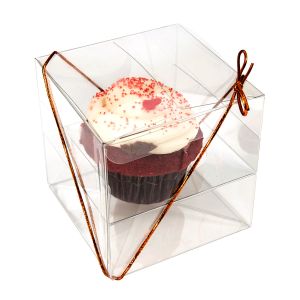 CBS56 Cupcake Box for Single Cupcake – 4” x 4” x 4”