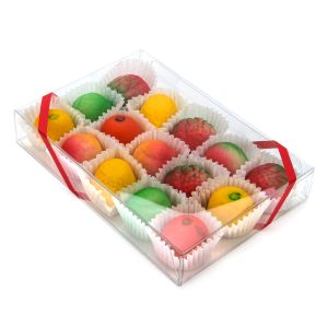 CNDY167 Chocolate & Truffle Box Set w/Insert (Holds 12 Standard Chocolates) – 4 1/8” x 6 1/8” x 1”