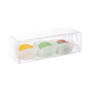 CNDY196 Chocolate & Truffle Box Set w/Insert (Holds 3 Standard Chocolates) – 1 3/8” x 4 ¼” x 1 3/8”
