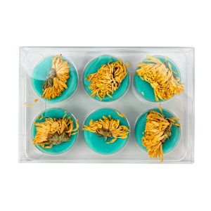 CNDYR274 Round-shaped Clear Artisan Candy Box Set (Holds 6) – 2 3/4