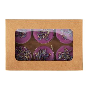 CNDYR275 Round-shaped Kraft Artisan Candy Box Set (Holds 6) – 2 3/4