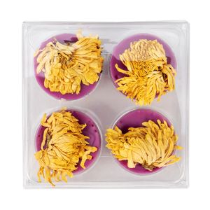 CNDYR276 Round-shaped Clear Artisan Candy Box Set (Holds 4) – 2 3/4